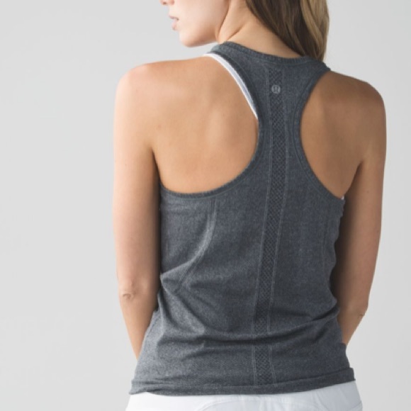 lululemon athletica Tops - Lululemon Swiftly Tech Racerback in Grey size 6
